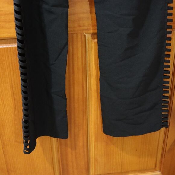 Impulse Black Corset Leg Ladder Cut Out Pants 34 - Picture 5 of 12